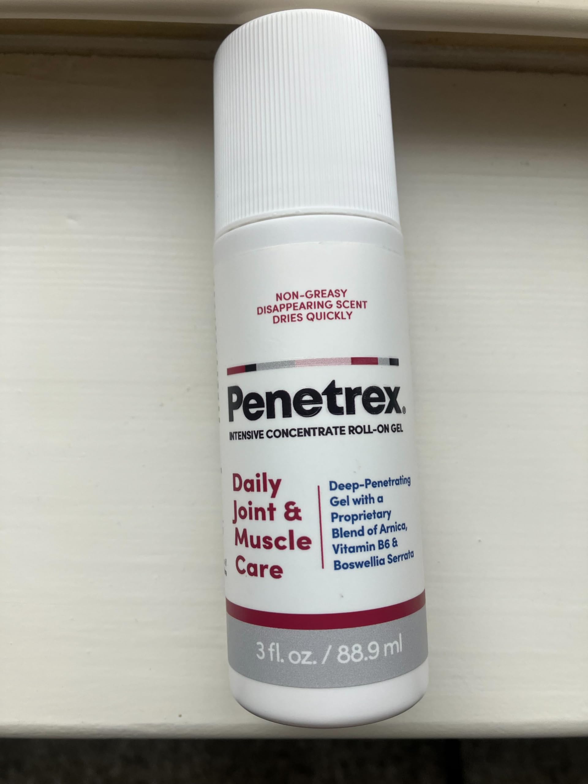 Penetrex gel en acción, aplicación rápida para rutina diaria.