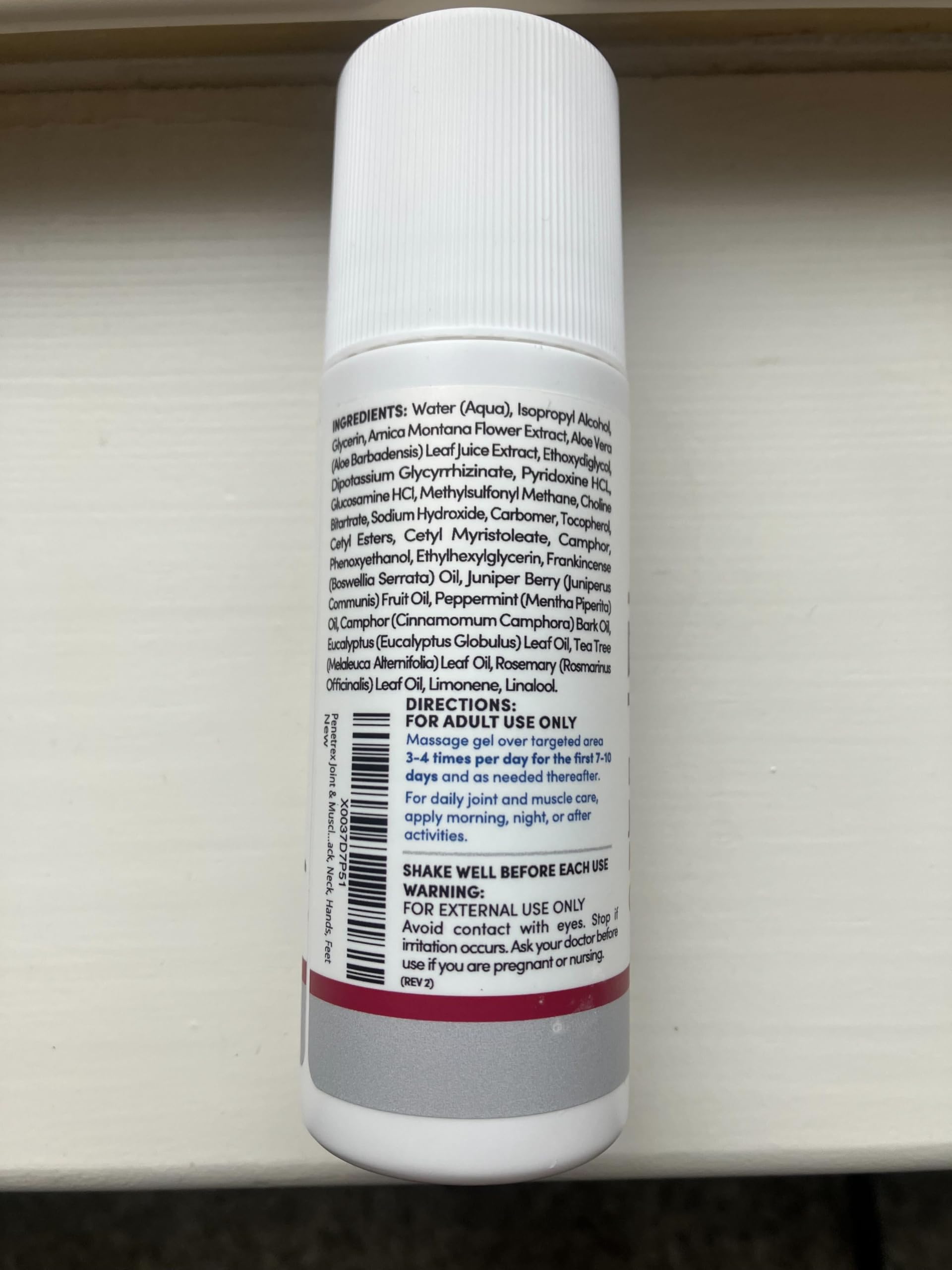 Penetrex gel, textura ligera que se absorbe rápido tras la aplicación.