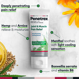 Penetrex con mentol, sensación refrescante para el alivio.