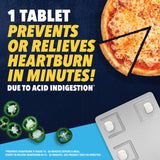 Tabletas Pepcid AC 20 mg, detalle de dosis para alivio de acidez.