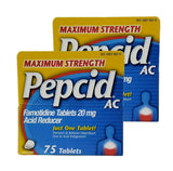 Pepcid AC Máxima Potencia en doble caja con 150 tabletas para alivio práctico