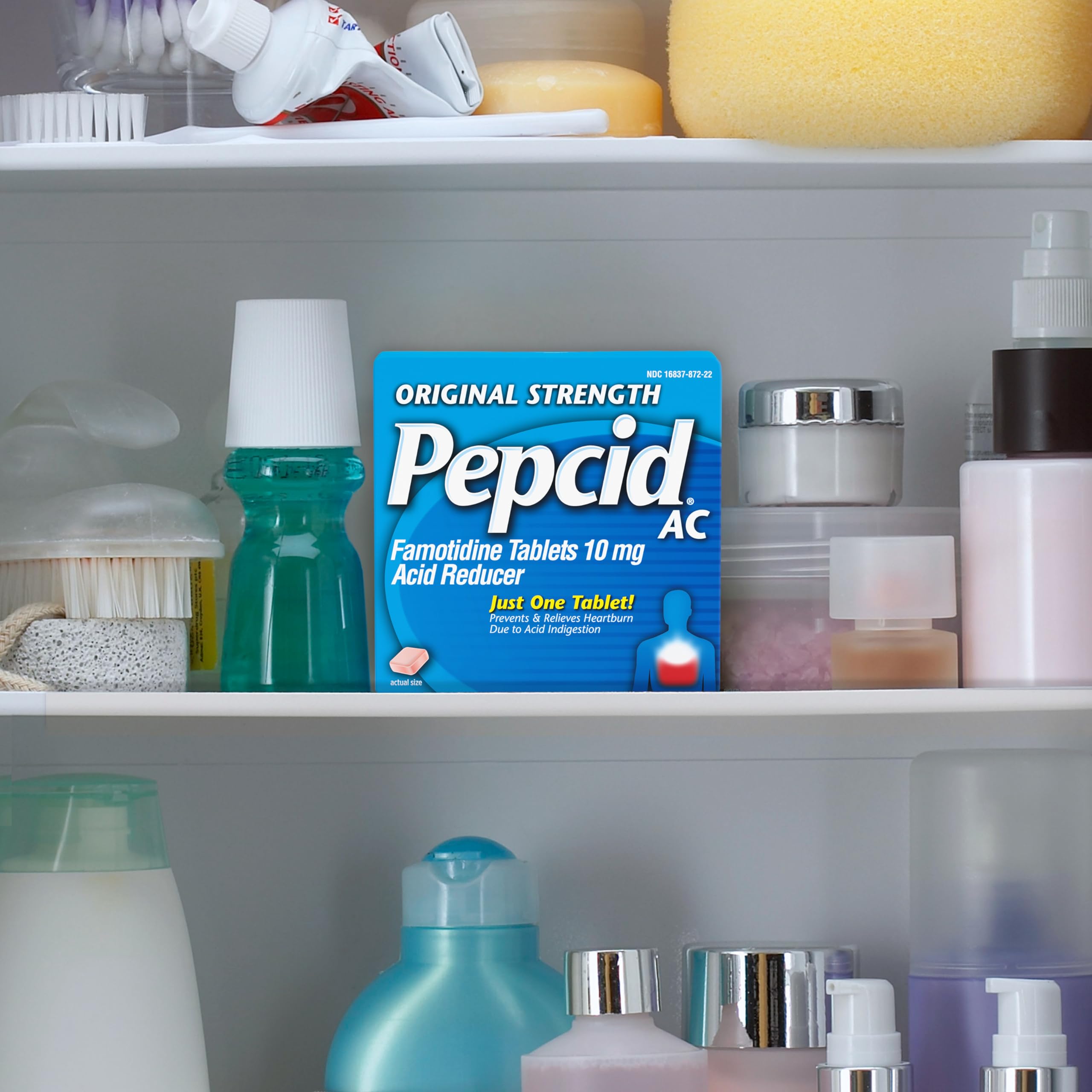 Pepcid AC Original Strength: empaque de bolso para viajes y emergencias.