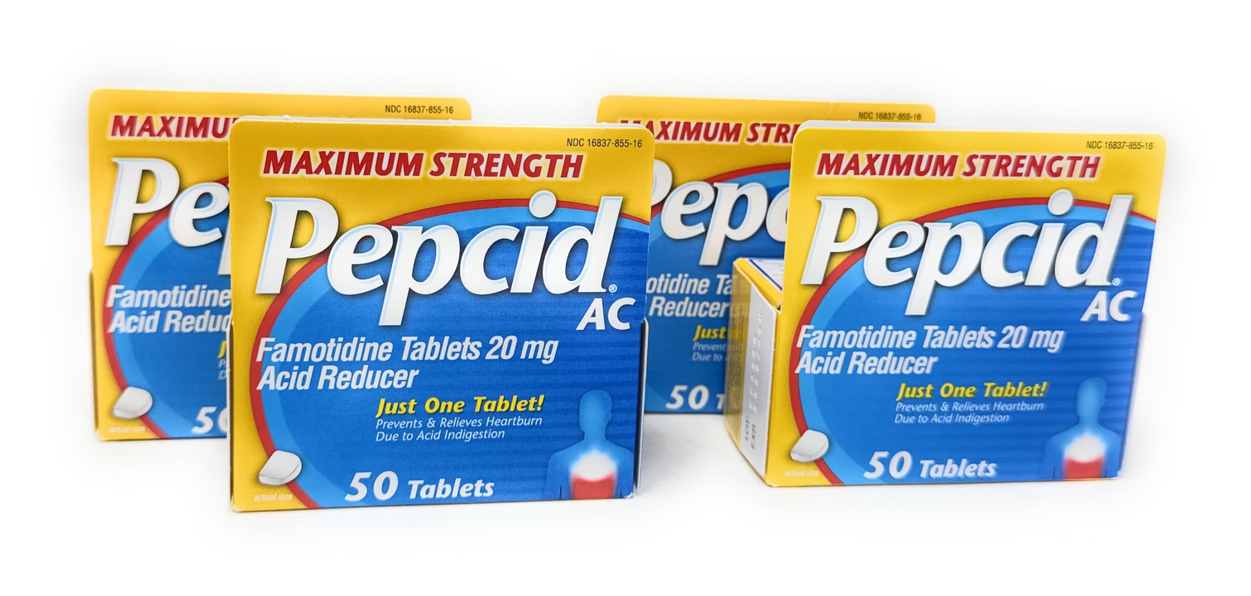 Pepcid AC tabletas 20 mg, uso diario práctico para prevenir la acidez tras comidas