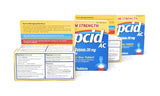 Pepcid AC empaque sencillo, práctico para llevar en bolso