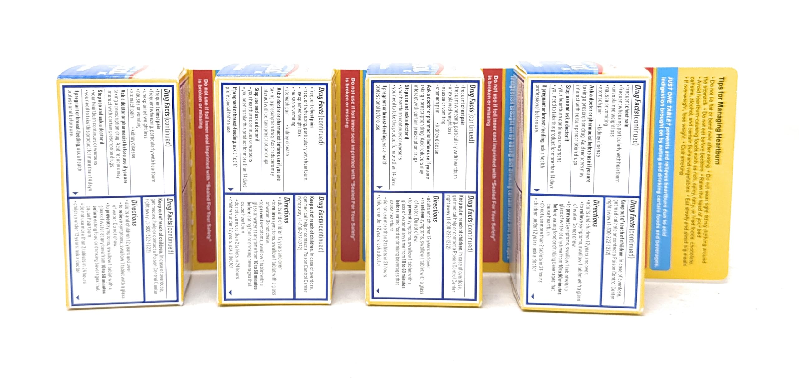 Pepcid AC tableta 20 mg, para uso nocturno ante molestias