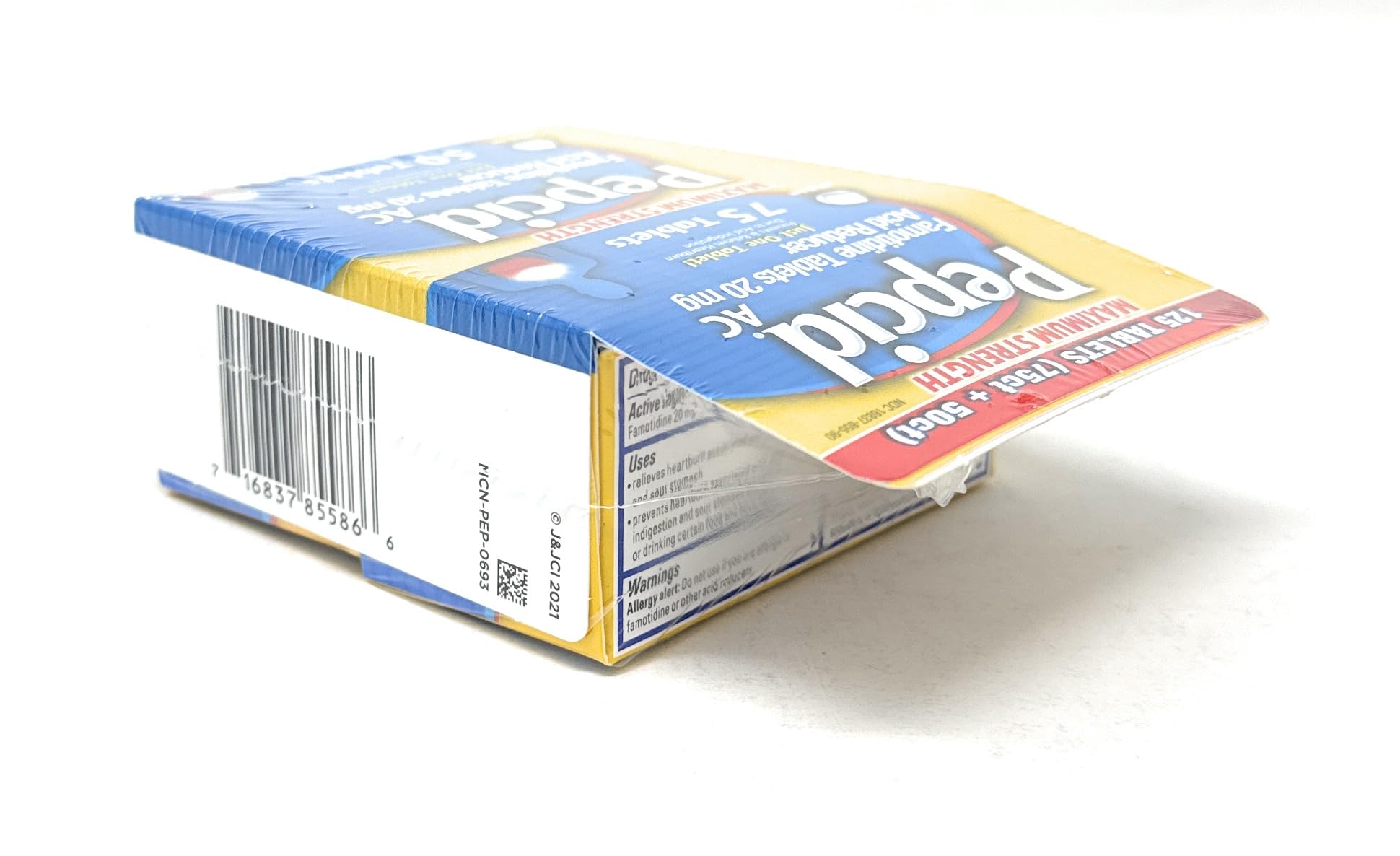 Pepcid AC uso previo a la comida para prevenir la acidez