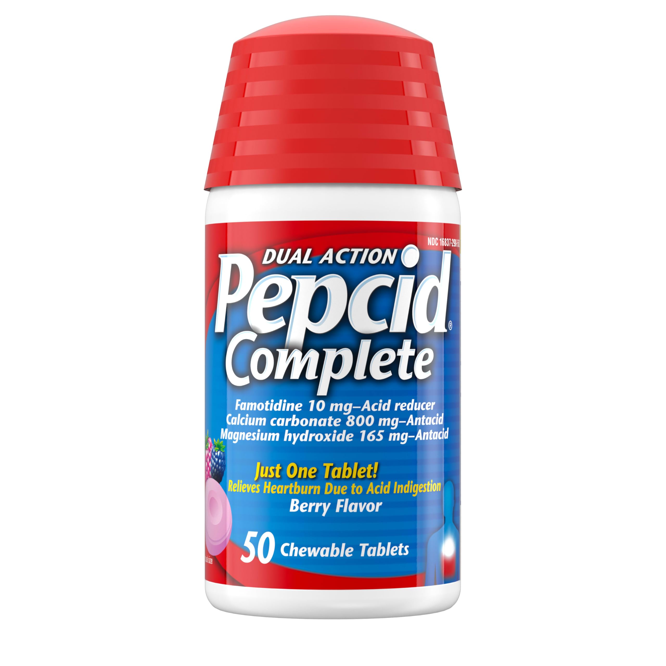 Pepcid Complete dosis de 10 mg famotidina para reducir el ácido