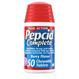 Pepcid Complete tabletas masticables sabor baya para controlar el ácido estomacal