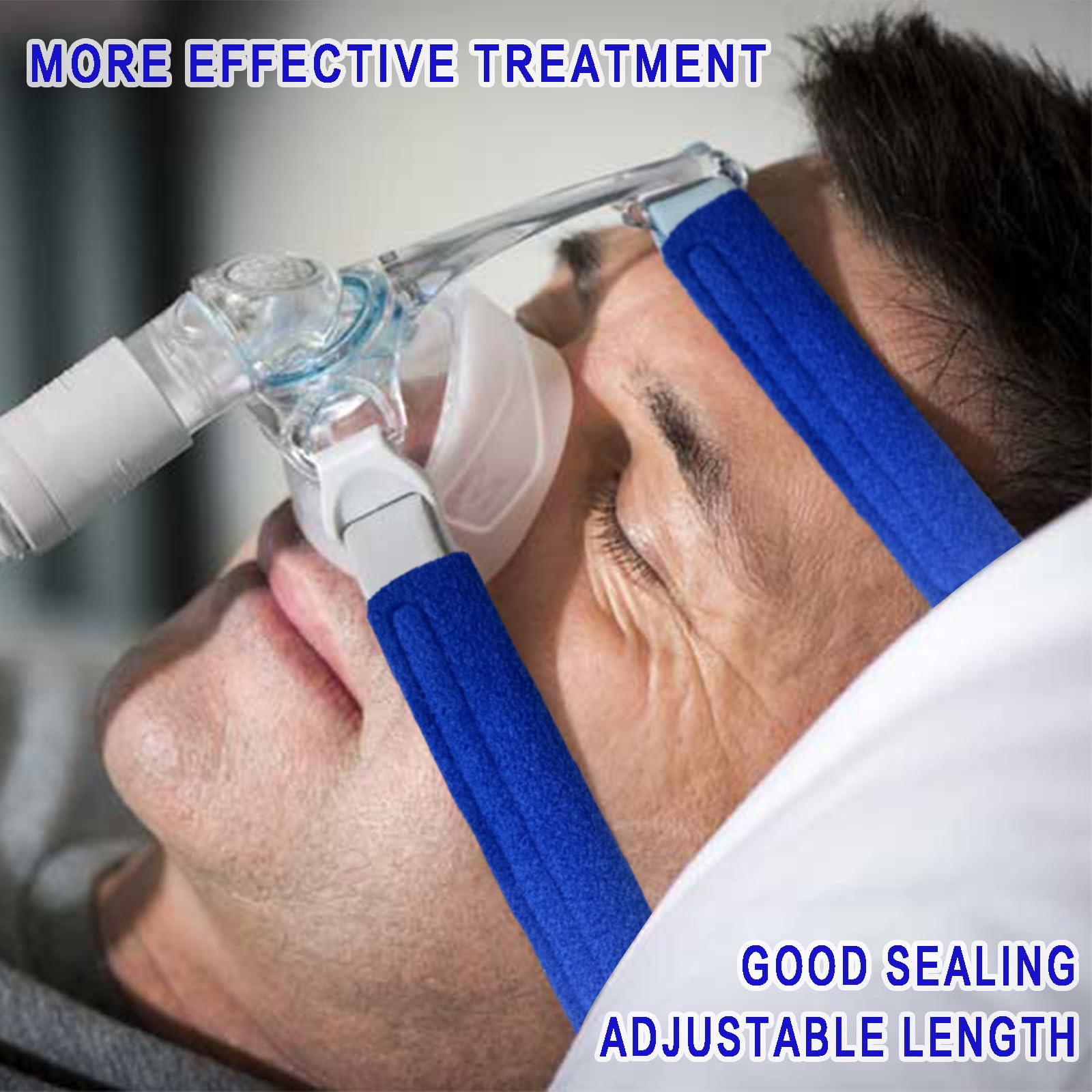 PEPEYYML correas CPAP compatibles, tela suave para uso diario.