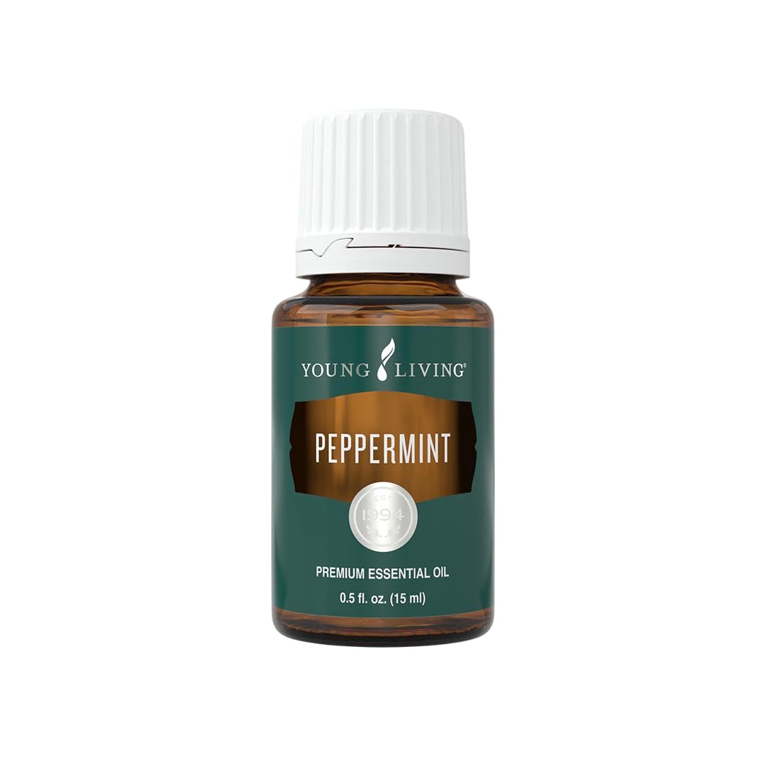 Peppermint de Young Living, botella de 15 ml, aroma revitalizante para concentración.
