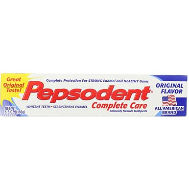 Pepsodent Complete Care: aroma mentolado para sensación fresca.