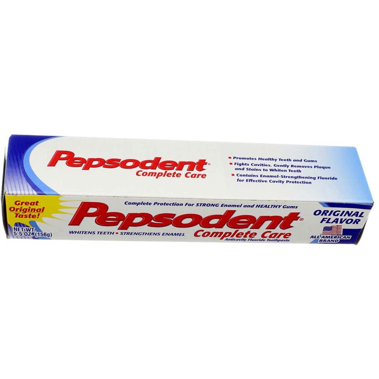 Pepsodent Complete Care: blanqueamiento suave con cepillado regular.