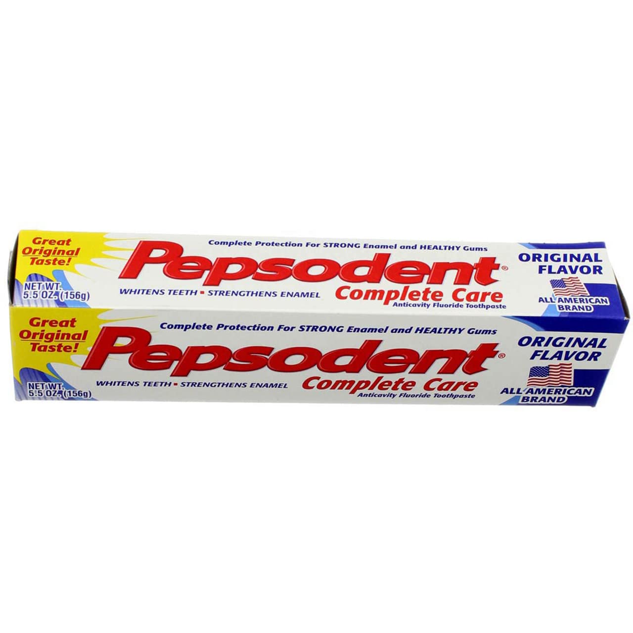 Pepsodent Complete Care: cuidado de encías con fluoruro.