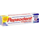 Pepsodent Complete Care empaque, crema de textura suave para limpieza delicada