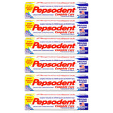Pasta dental Pepsodent Complete Care, paquete de 6, ayuda a mantener dientes más blancos y protegidos.