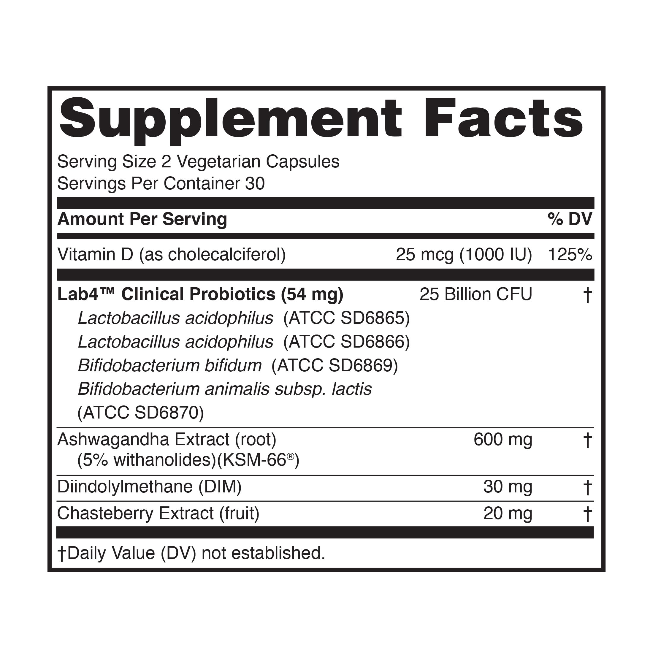 Peptiva Probiotics con Ashwagandha para apoyo al estado de ánimo