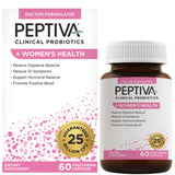Probióticos Peptiva Probiotics en botella para salud digestiva femenina