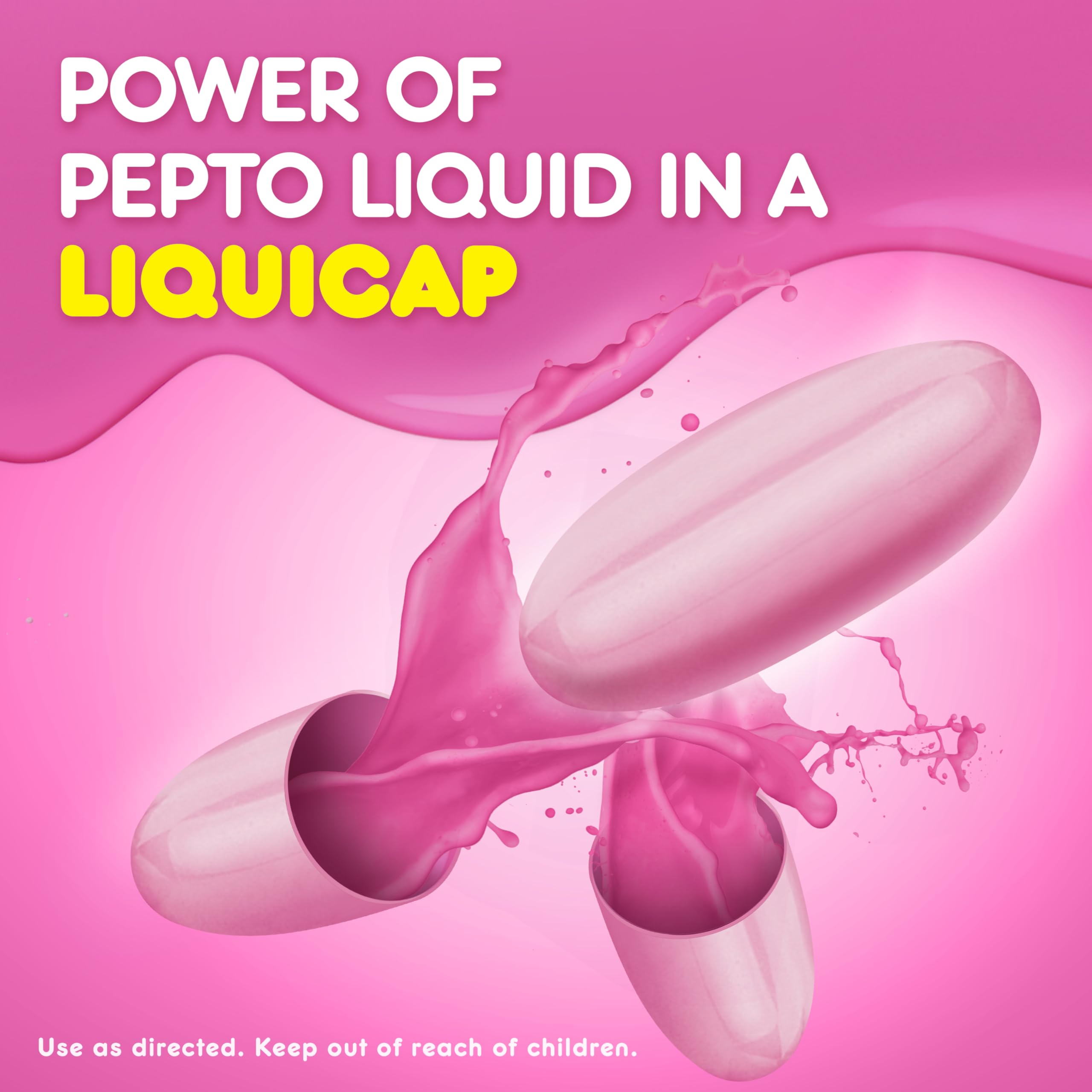Pepto Bismol: etiqueta frontal clara para reconocimiento rápido
