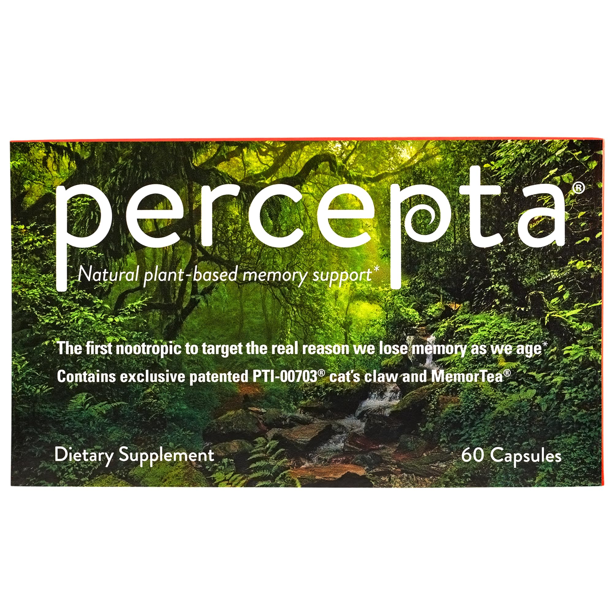 Percepta: frasco de memoria en primer plano para mejorar el enfoque