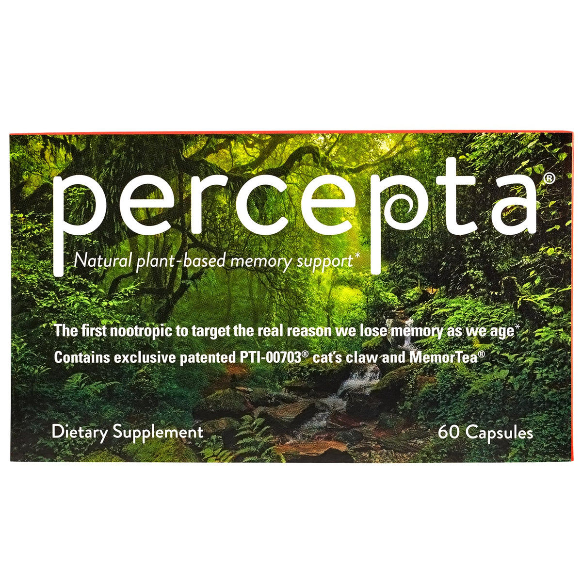 Percepta: frasco de memoria en primer plano para mejorar el enfoque