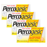 Percogesic, botella de alivio rápido para molestias cotidianas.