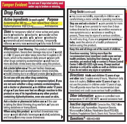 Doble acción Percogesic para aliviar dolor, fiebre y síntomas de resfriado.