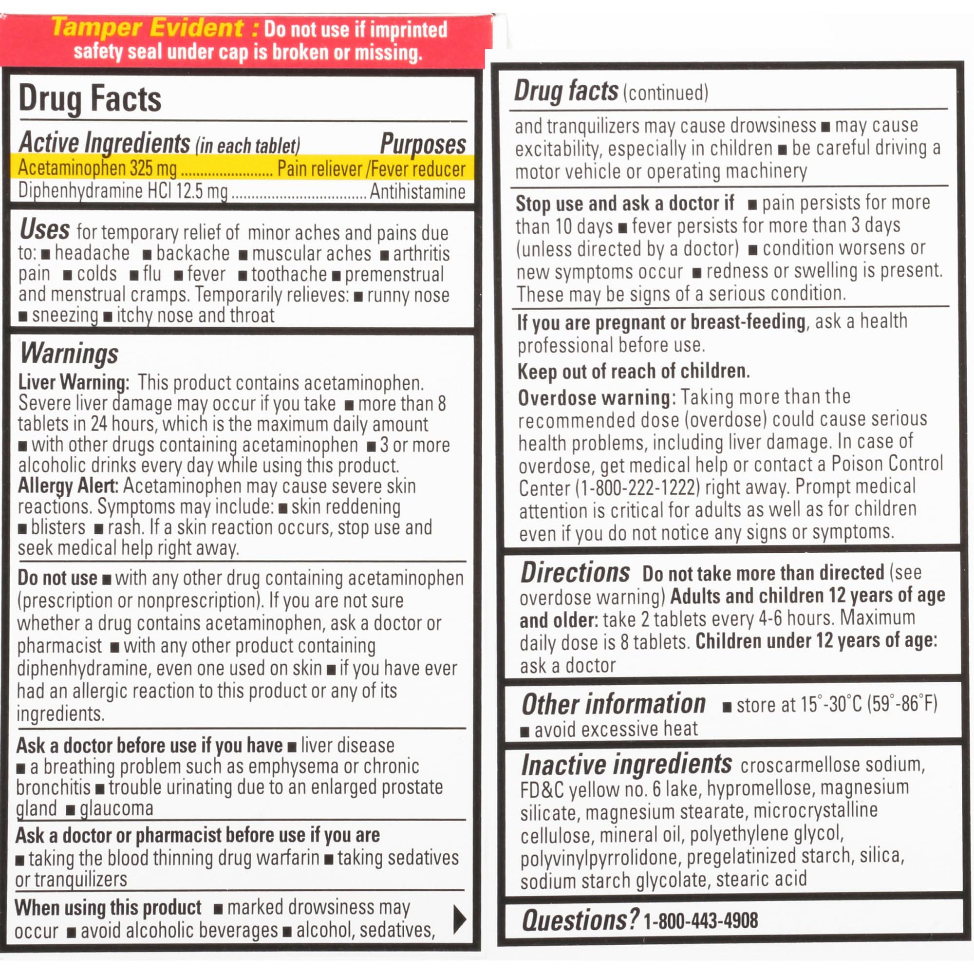 Percogesic Original: dosis sin receta, conveniente para uso diario.