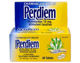 Perdiem Sennosides botella de 60 tabletas: uso conveniente sin desorden.
