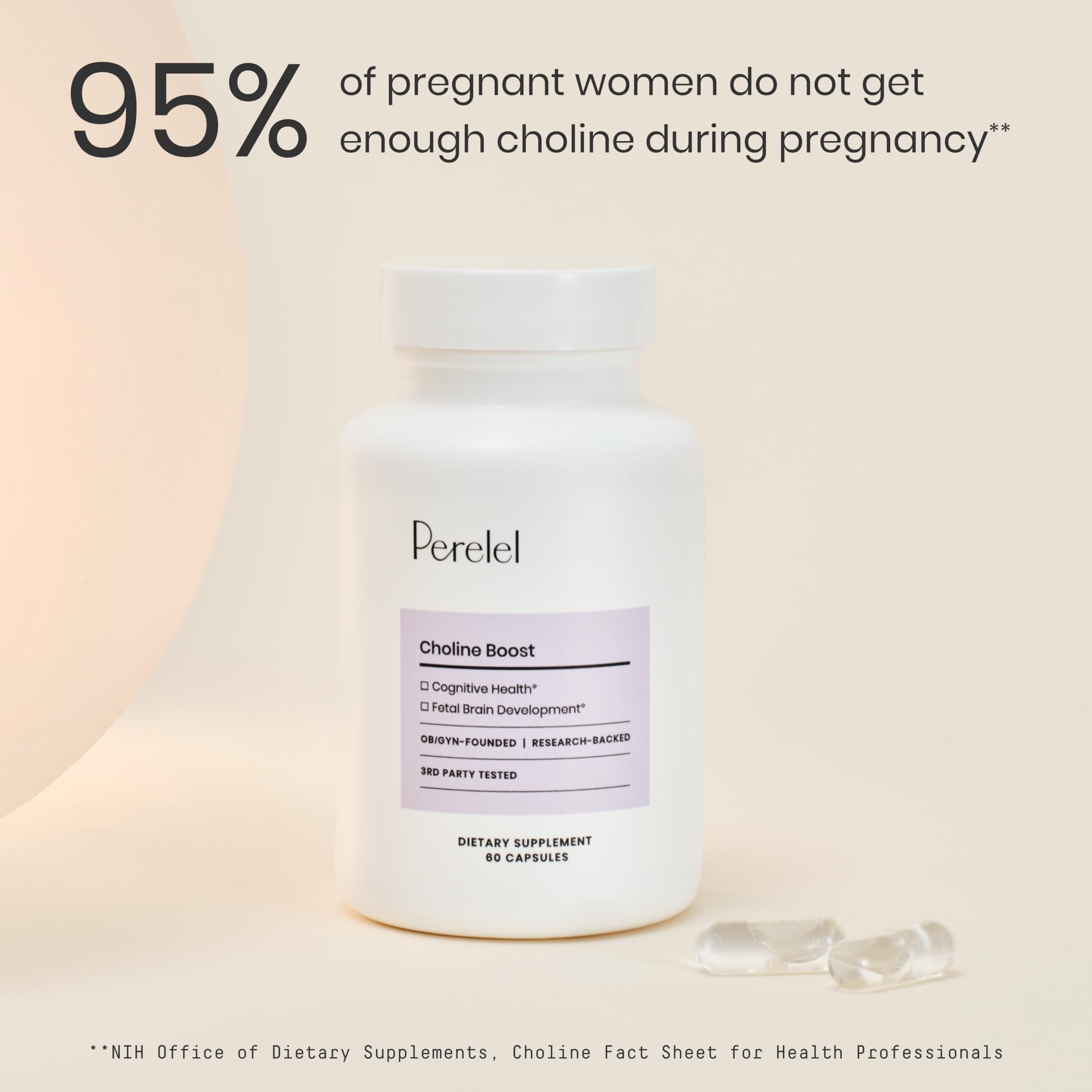 Perelel Colina Boost – envase frontal destacando su fórmula libre de gluten.