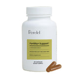 Perelel Fertility Support: botella de cápsulas para rutina diaria de bienestar reproductivo.
