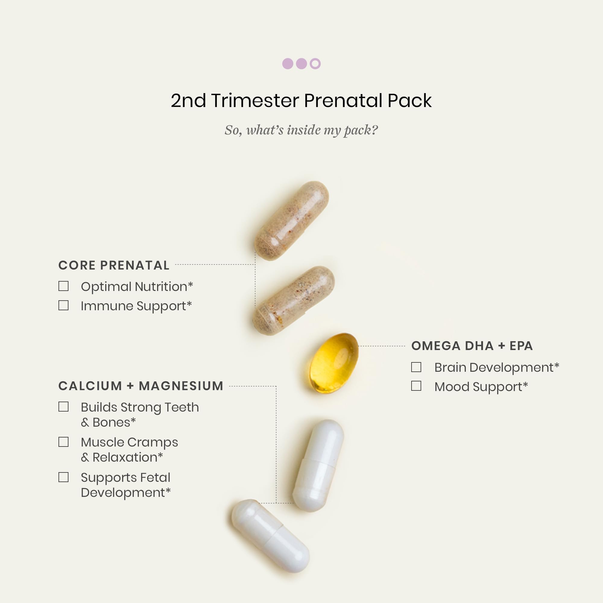 Perelel: Omega DHA para soporte diario del embarazo.