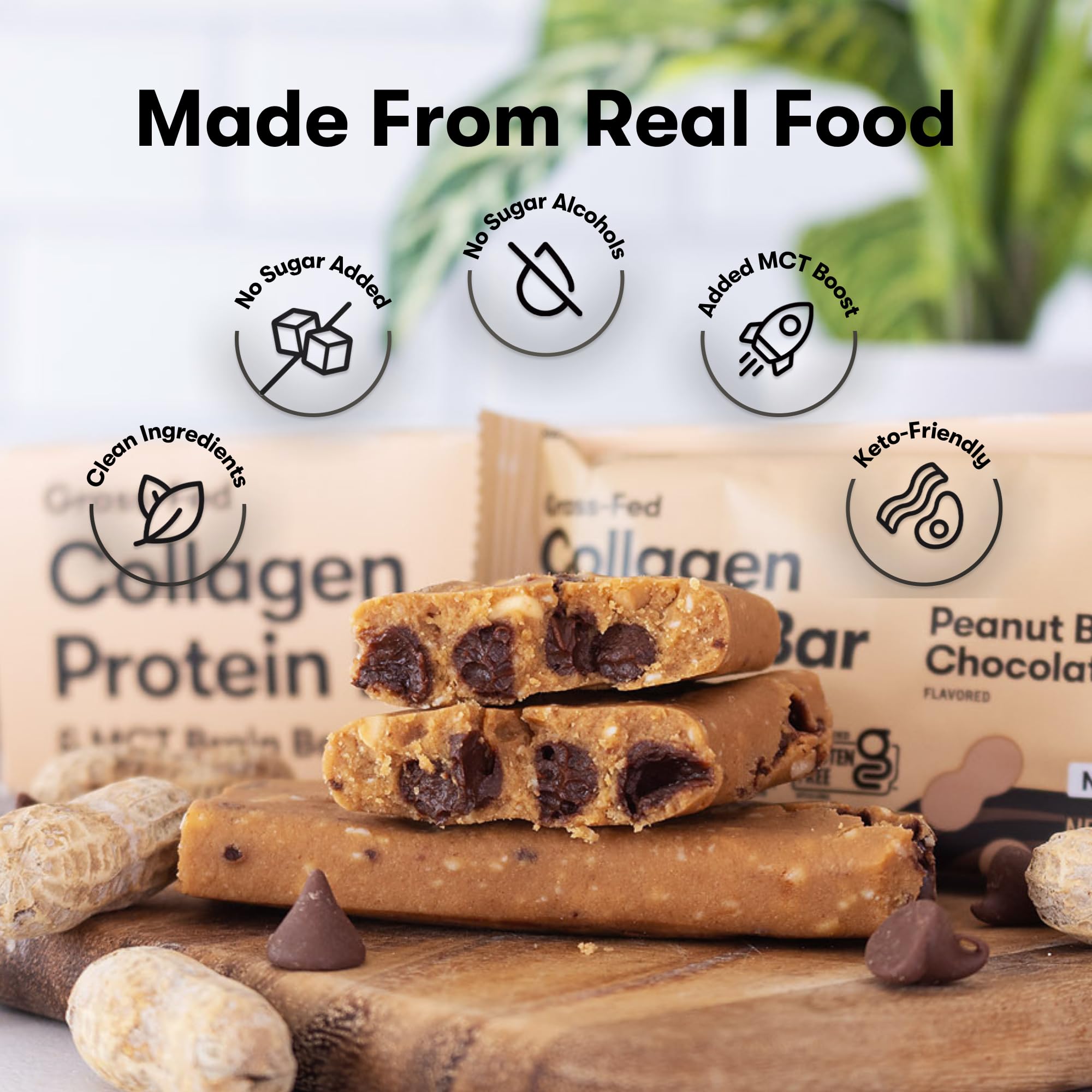 Perfect Keto Bar en escena, merienda rápida para llevar en la mochila.
