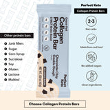 Barras Perfect Keto Collagen chispas cacao: textura suave y sabor rico, proteico