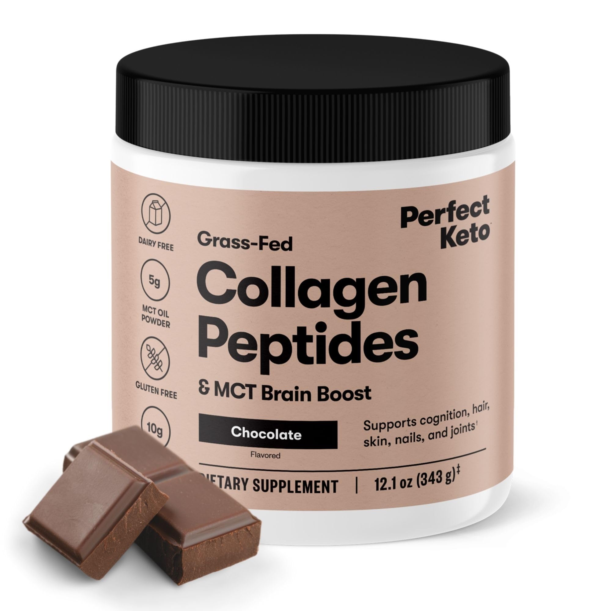 Perfect Keto Colágeno en envase: apoyo a cabello y piel.