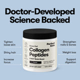 Perfect Keto Collagen Peptides con MCT, fuente rápida de energía