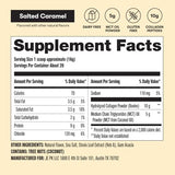 Perfect Keto Collagen Peptides Salted Caramel porcion medida incluida para mezcla rápida.