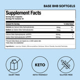 Detalle de etiqueta de Perfect Keto goBHB para claridad de ingredientes.
