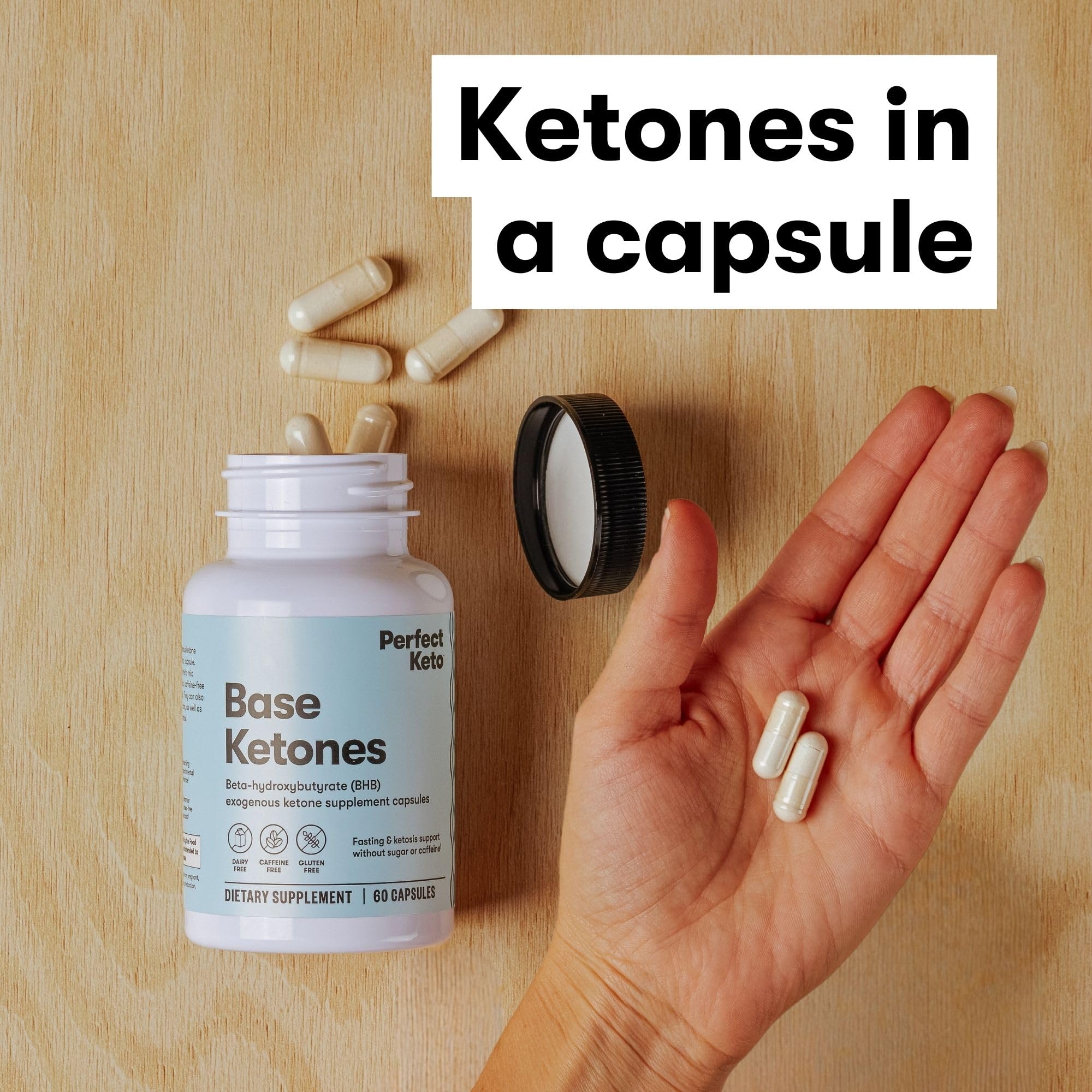 Uso diario de Perfect Keto goBHB para iniciar cetosis.