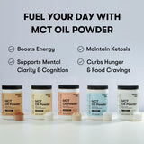 Perfect Keto polvos MCT 7g preparación de bebida lista