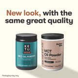 Perfect Keto polvos MCT 7g en taza de café matutino