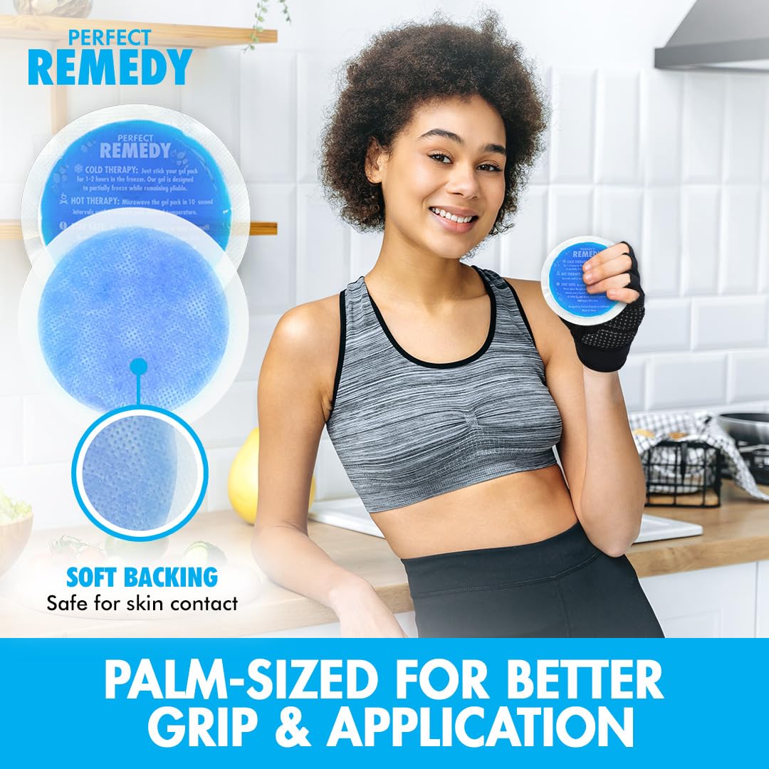 Perfect Remedy bolsa gel redonda, terapia caliente para calor suave