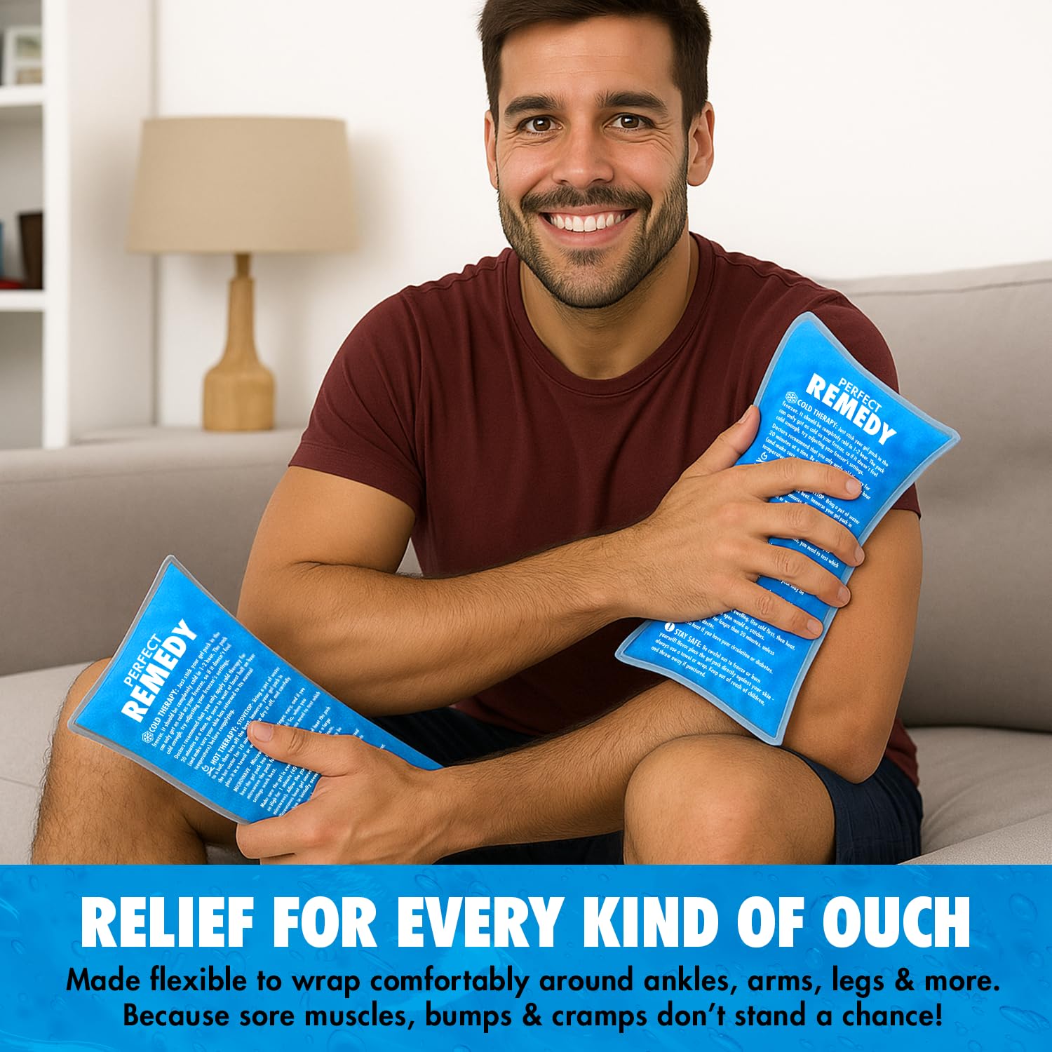 Perfect Remedy gel frío para el hombro, se adapta al contorno