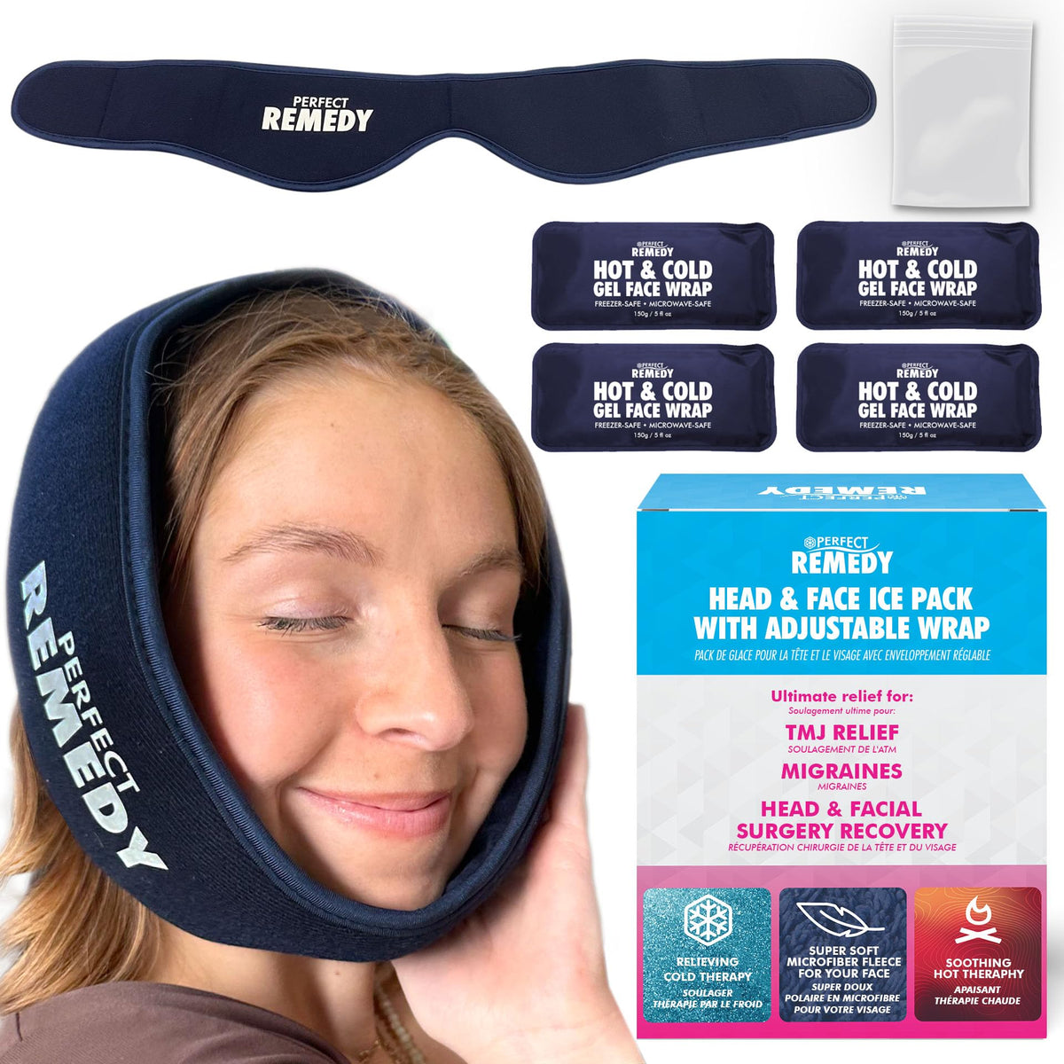 perfect remedy compresa fria para muelas del juicio, alivio cómodo en primer plano.