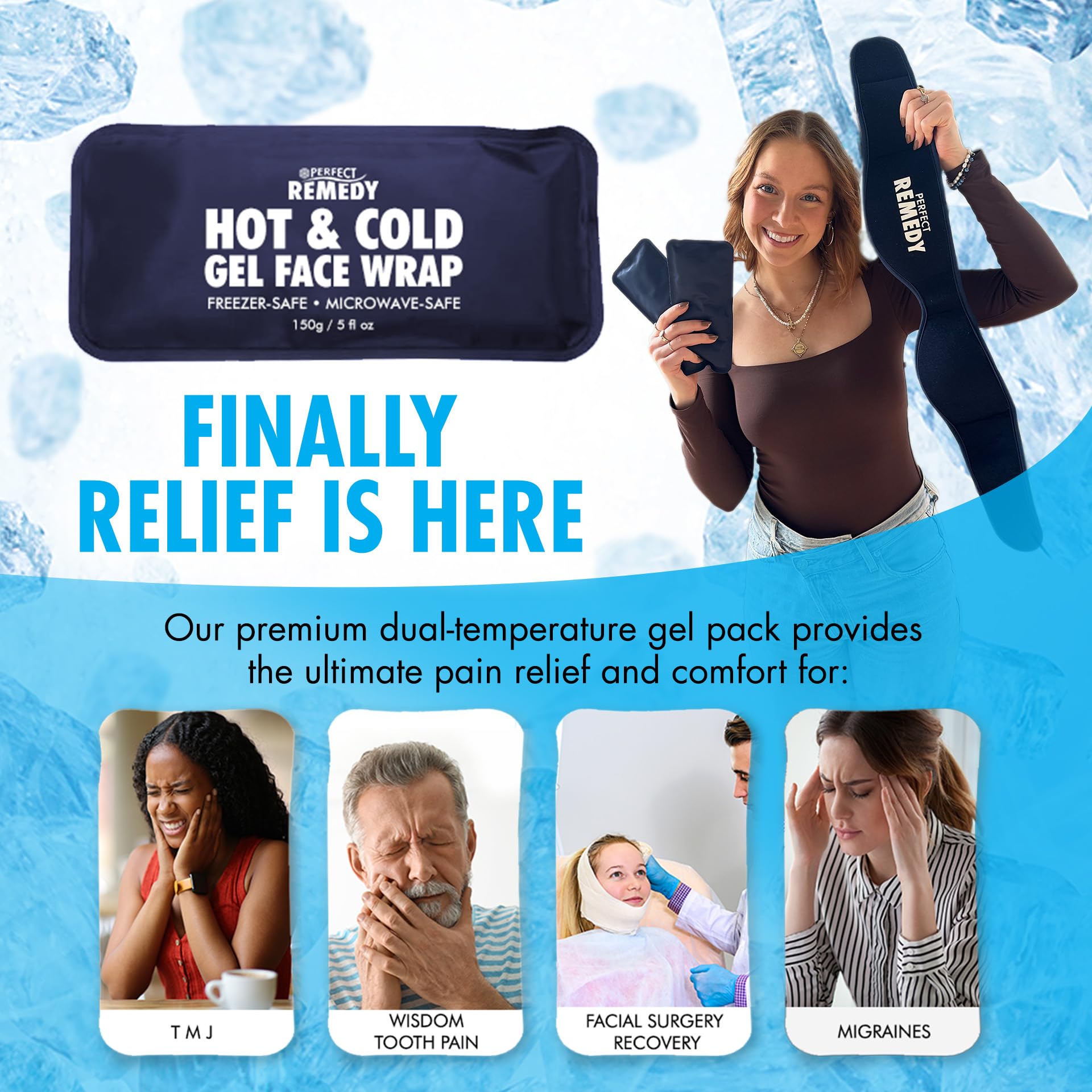 perfect remedy compresa fria reutilizable para rostro, uso diario recomendado.