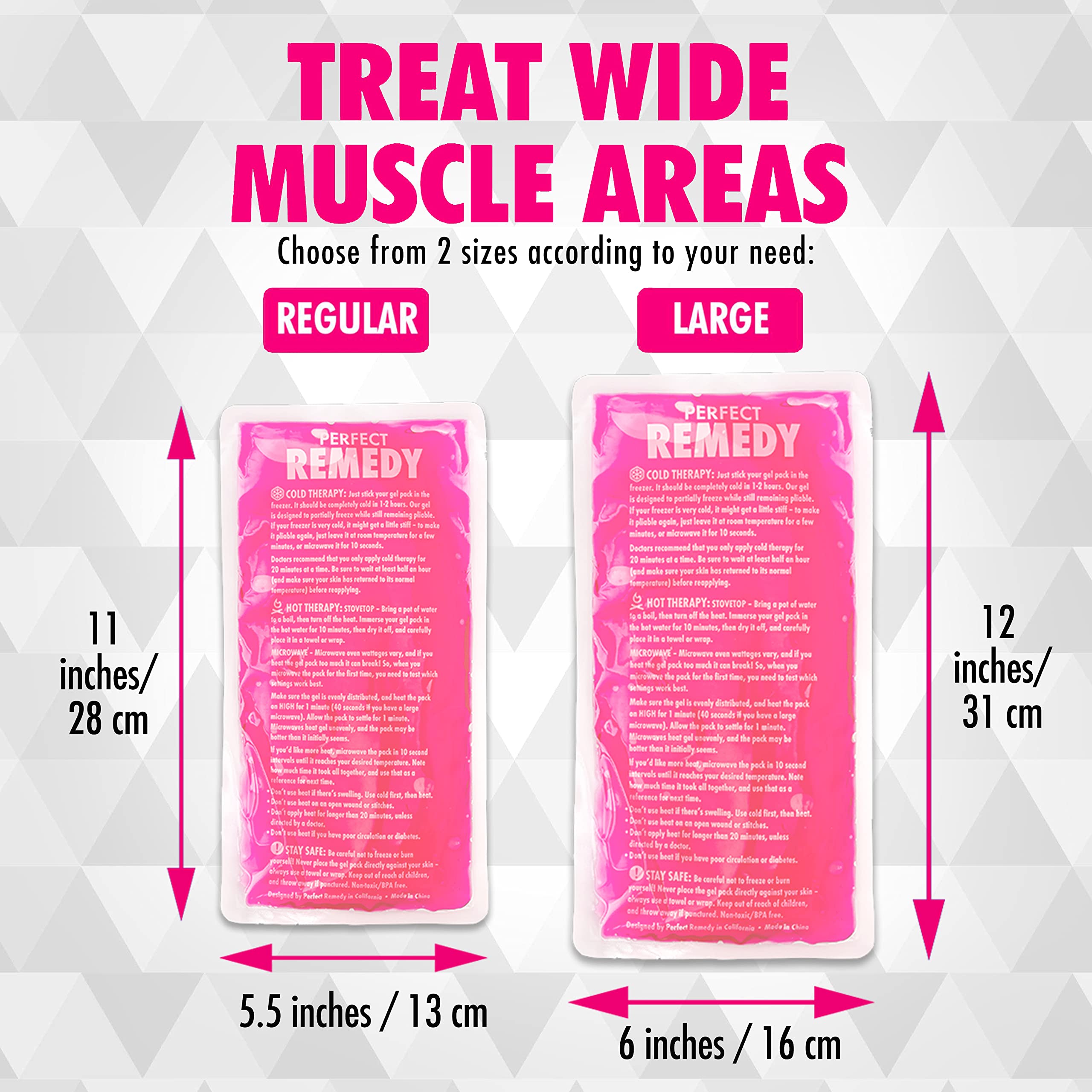 Perfect Remedy compresas gel para rodilla-hombro, se amoldan a la articulación.