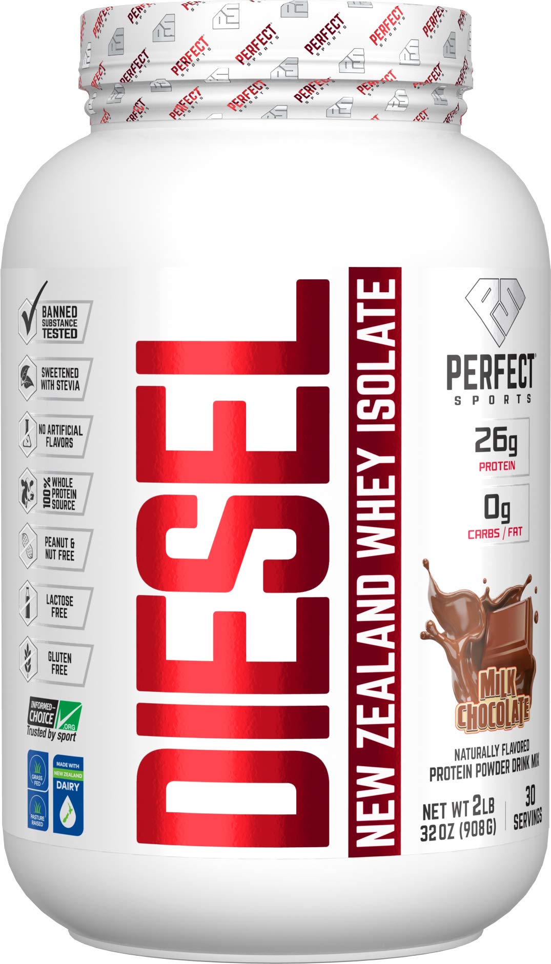 DIESEL de PERFECT SPORTS en lata chocolate con leche para recuperación muscular
