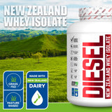 PERFECT SPORTS Diesel Whey Isolate envase de 5 lb para entrenamiento