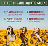 Perfect Supplements Aquatic Greens amigable vegano para dietas a base de plantas.
