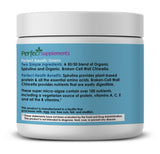 Perfect Supplements Aquatic Greens mezcla 50-50 espirulina clorella.