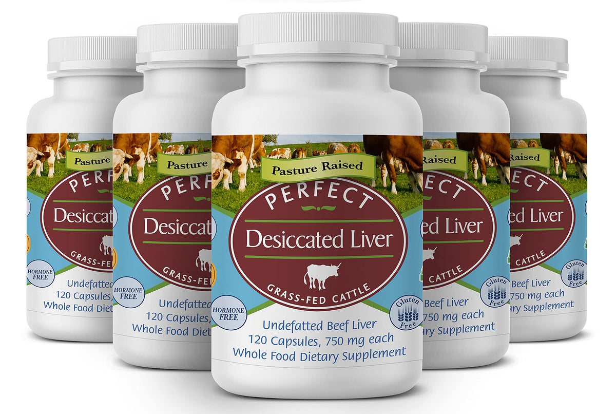 Perfect Supplements Hígado Desecado en empaque, listo para incorporar en tu rutina diaria.